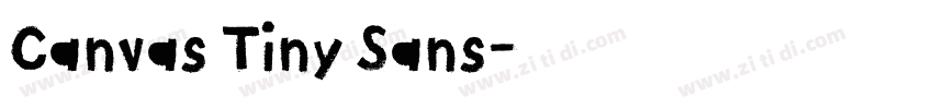 Canvas Tiny Sans字体转换 Canvas Tiny Sans字体转换